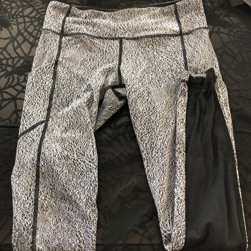 Lululemon white Speckled yoga pants